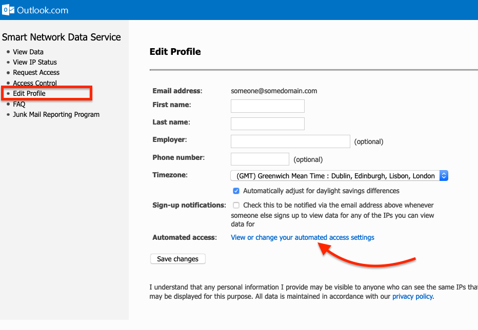 View Automated Data Access