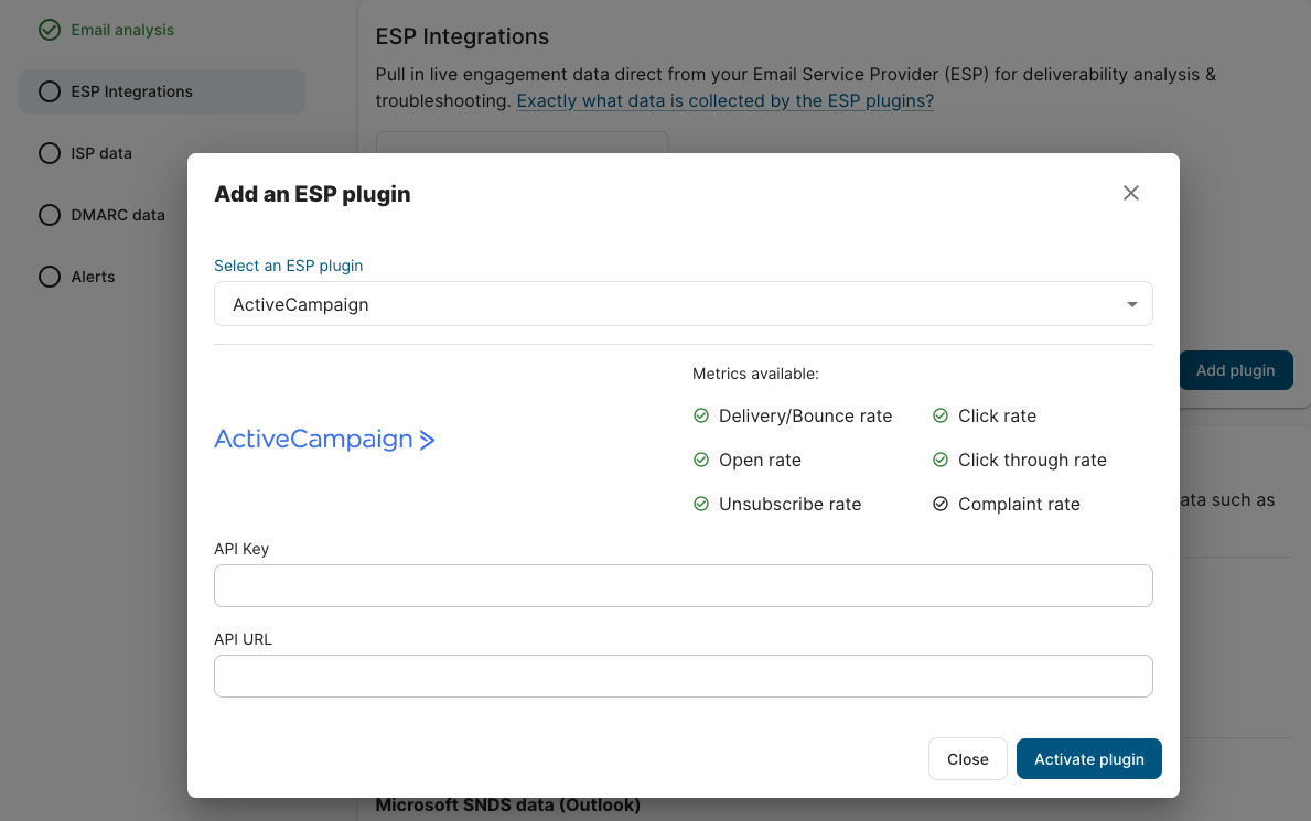 ActiveCampaign activate plugin